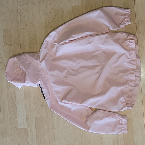 SPYDER PINK OUTDOOR WINDBREAKER  ZIP UP HOODED LINED JACKET SMALL - Picture 9 of 10